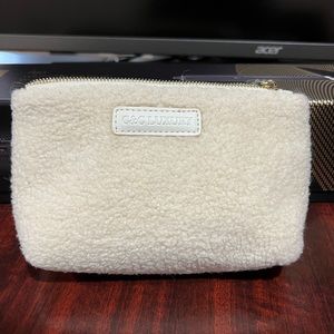 C & C Luxury Sherpa Makeup Pouch Brand New